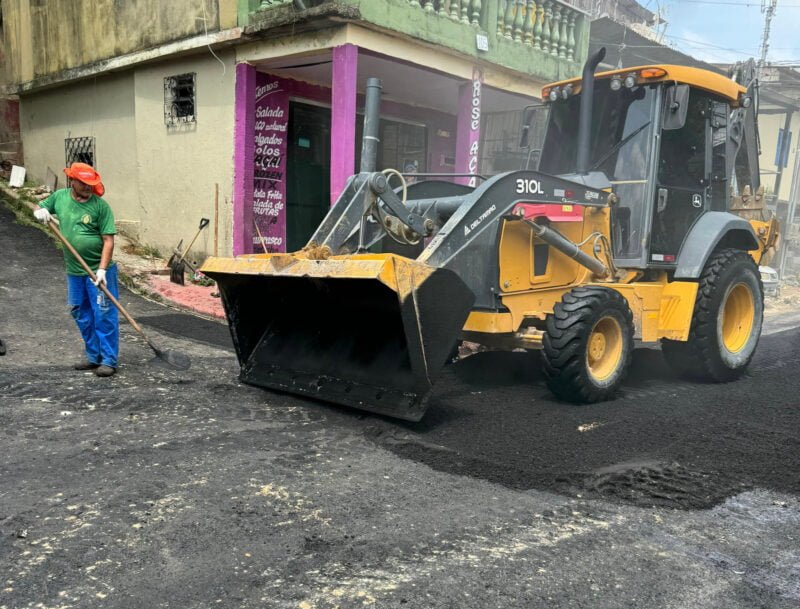 (Foto: Divulgação/Seminf)
Prefeitura avança com obras de recapeamento no bairro Compensa