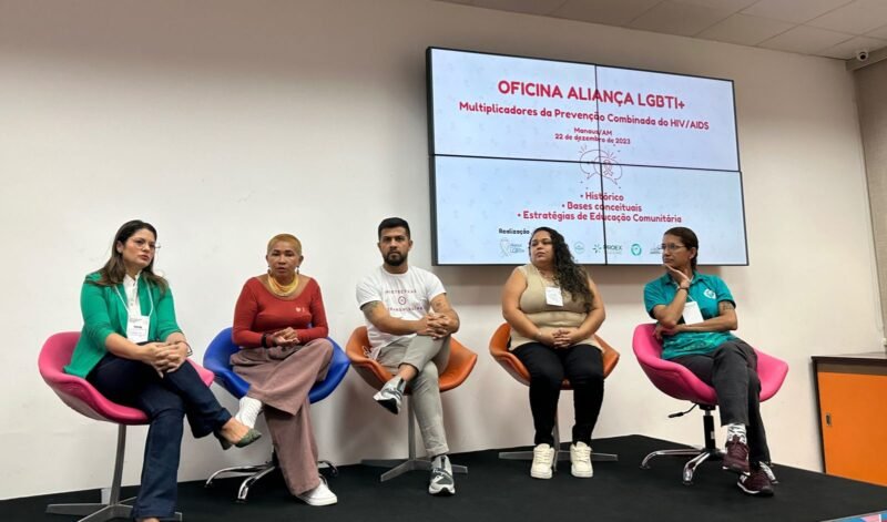 Oficina Aliança LGBTI+ (Foto: Anne Alves/FVS-RCP) Oficina encerra programação da campanha na prevenção ao HIV/Aids no Amazonas