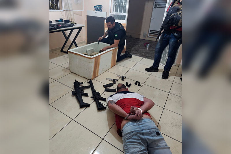 ‘Ciclope’ ligado ao tráfico de armas e transporte de drogas para facções é preso em Manaus