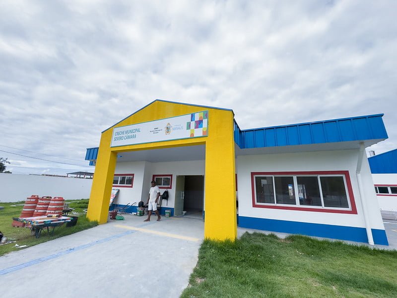 Nova creche municipal Severo Câmara, localizada na comunidade Braga Mendes (Foto: Ruan Souza/Semcom) Prefeito reforça ampliação de oferta de vagas em novas creches municipais