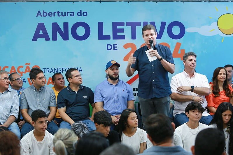 Abertura do ano letivo de 2024, zona rural (Foto: Antônio Pereira/Casa Civil) Prefeitura de Manaus realiza abertura do ano letivo das escolas da zona rural