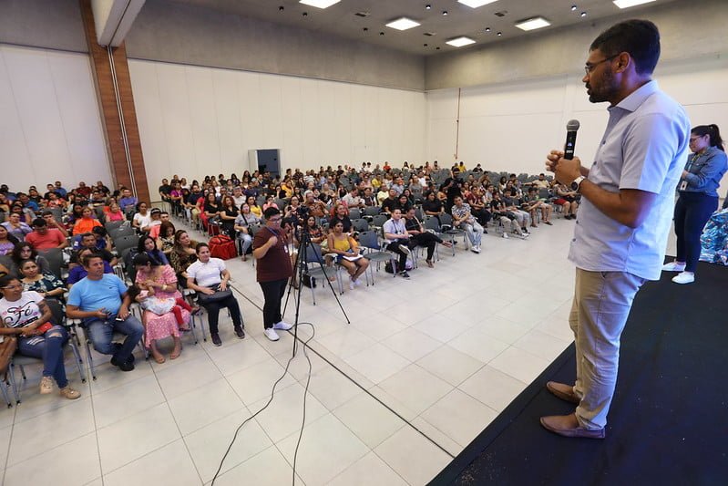 Aulão presencial do programa English Manaus (Foto: Clóvis Miranda/Semcom) Programa ‘English Manaus’ tem participação ativa de mais de 1,7 mil empreendedores