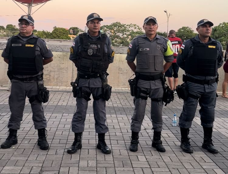 Polícia Militar do Amazonas (Foto: Lindemberg Cavalcante/SSP-AM) SSP-AM não registra ocorrências durante partida de futebol na Arena da Amazônia