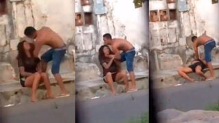 Grávida é agredida com murro e enforcada até desmaiar; veja o vídeo