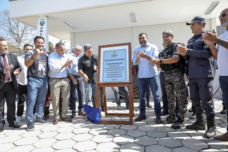 Wilson Lima inaugura novo batalhão da Rocam