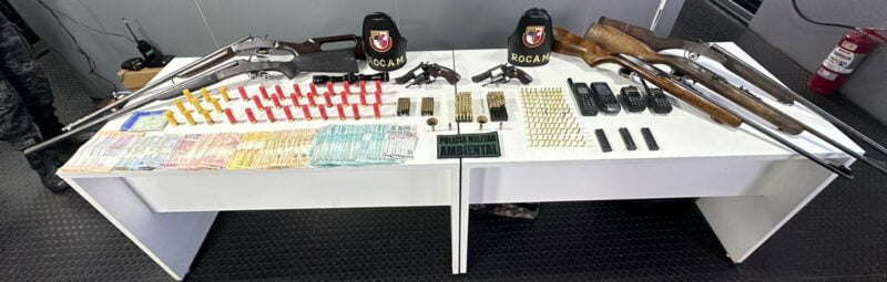 Em Barcelos, sete armas e mais 300 munições são apreendidas pela polícia militar