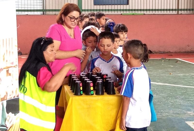 Projeto ‘Trânsito na Escola’ transforma crianças em agentes de mudança em Manaus