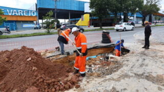 Seminf recupera redes de drenagem profunda em avenidas das zonas Leste e Sul