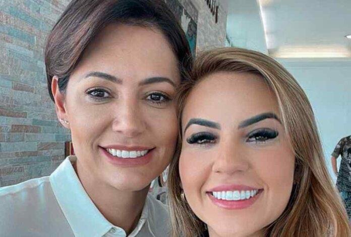 (Foto: Divulgação / redes sociais) Debora Menezes confirma Michelle Bolsonaro em Manaus após ser hospitalizada