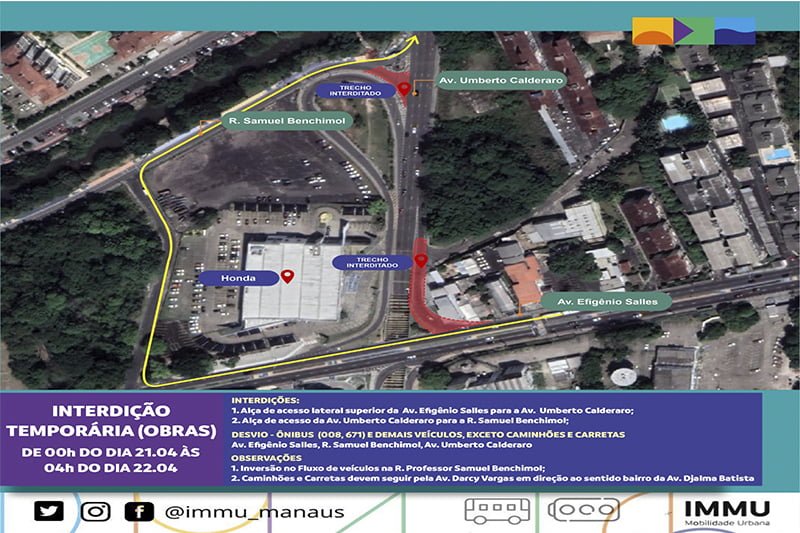 Maps (Foto: Reprodução) Alça de passagem subterrânea será interditada na madrugada de segunda (22)