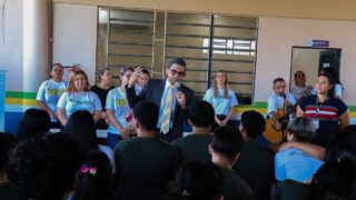 Fenapred, presidida pelo deputado João Luiz, leva ação do ‘Basta – Autolesão, Depressão e Suicídio’ para escola na zona Norte de Manaus