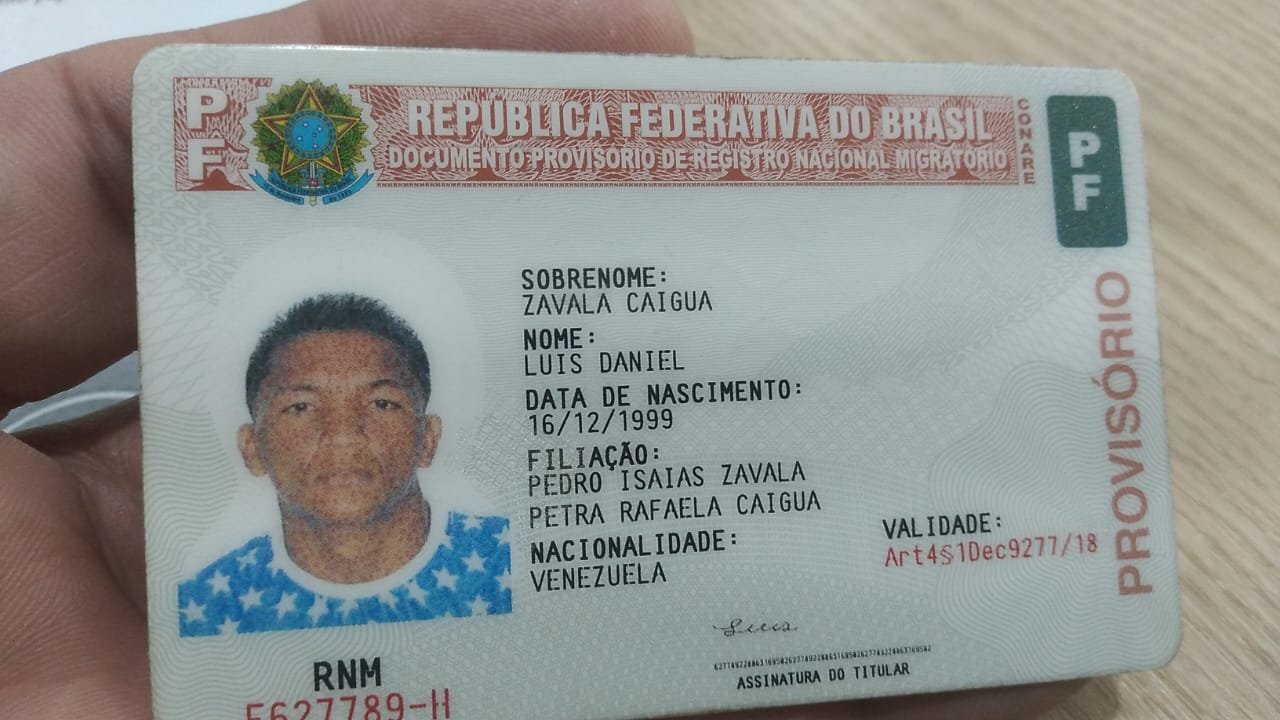 Luiz Daniel Zavala Caigua, 24 anos, é natural da Venezuela (Foto: Divugação/SSP-AM) IML busca familiares de Venezuelano falecido em Manaus