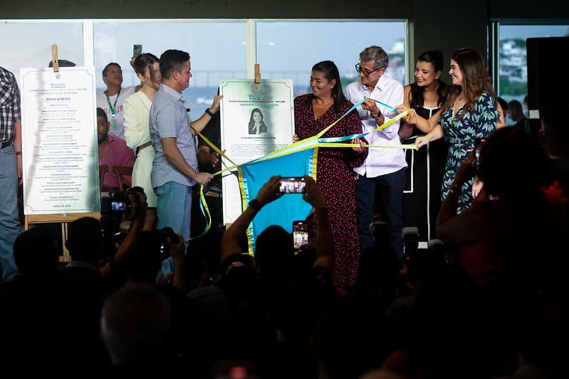 Inauguração, mirante Lúcia Almeida (Foto: Clóvis Miranda/Semcom) Mirante Lúcia Almeida e largo de São Vicente são inaugurados no centro histórico de Manaus