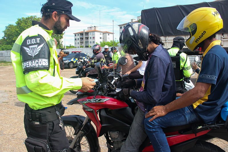 Operação 'Cavalo de Aço' (Foto: Divulgação/IMMU) Operação conjunta ‘Cavalo de Aço’ fiscaliza mais de 400 motocicletas na Zona Leste
