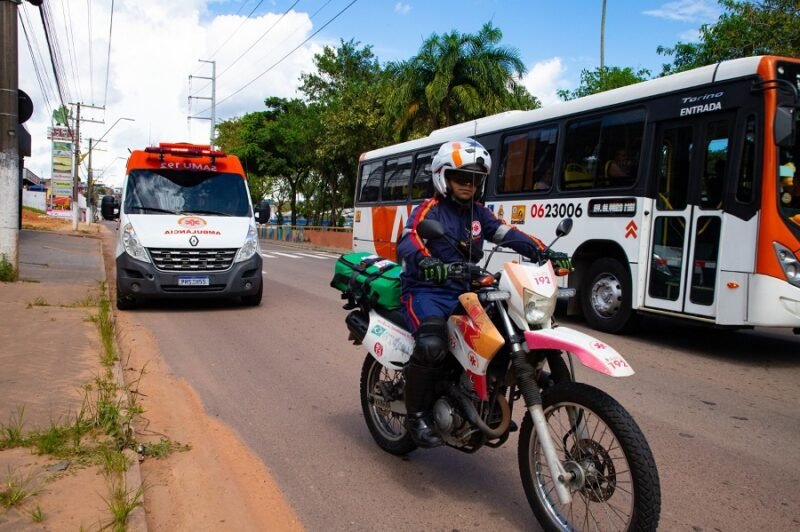 Serviço de Atendimento Móvel de Urgência (Samu) (Foto: Divulgação Arquivo/Semcom) Prefeitura garante serviços essenciais em ponto facultativo e feriado de Ano Novo