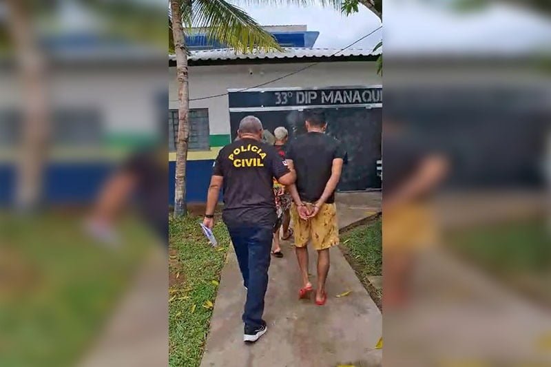 Ação policial (Foto: Divulgação/PC-AM) Dupla que planejava assaltar casa lotérica é presa em Manaquiri