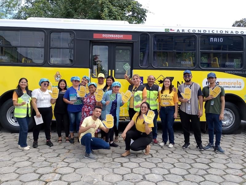 IMMU promoveu mais uma ação da campanha “Maio Amarelo" (Foto: Divulgação/IMMU) IMMU promove palestras e jogos educativos para motoristas de empresa