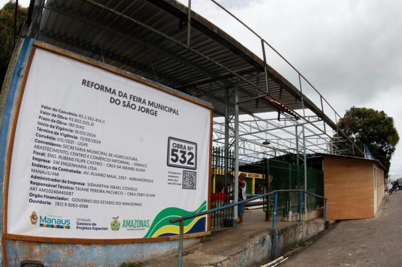 Prefeitura realiza mais uma obra de reforma de feira no bairro São Jorge