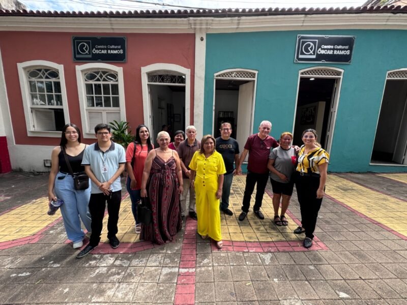 Estudantes, visitantes e turistas no centro cultural Óscar Ramos (Foto: Oliveira Júnior/Manauscult) Segundo dia da 22ª Semana Nacional de Museus valoriza espaços culturais de Manaus