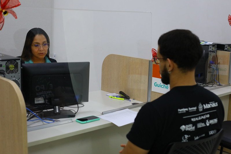 Sine Manaus atendimento (Foto: Phil Lima/Semcom) Sine Manaus oferta 423 vagas de emprego nesta segunda-feira (20)