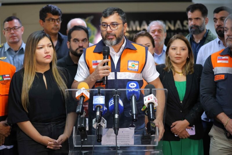 Governador, Wilson Lima (Foto: Diego Peres/Secom) Wilson Lima lança campanha para arrecadação de alimentos e água para vítimas das enchentes no RS
