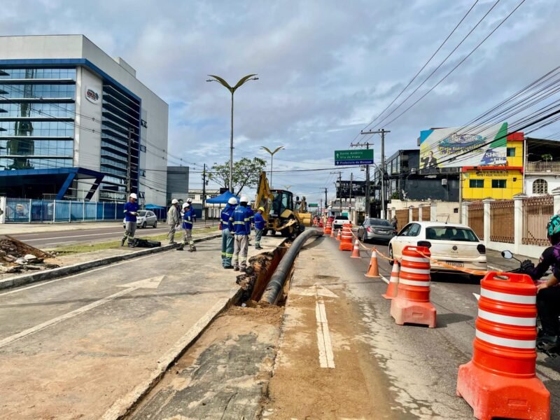 A obra já tem mais de 70% de execução concluída (Foto: Divulgação) Avenida Constantino Nery: Obras começam no sentido bairro/Centro nesta segunda (3)