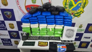 Base Arpão prende casal com mais de 80 kg de drogas em Coari