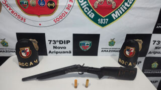 Em Novo Aripuanã, homem é preso com arma de fogo após denúncia