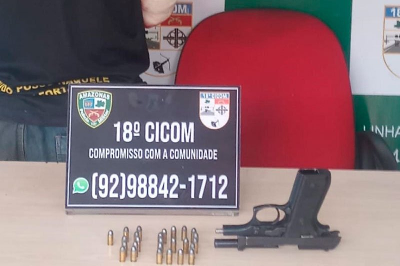 Homem é preso com arma de fogo na zona norte de Manaus