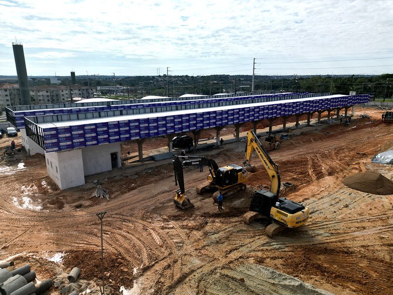 Obras de infraestrutura avançam no Terminal de Integração 7