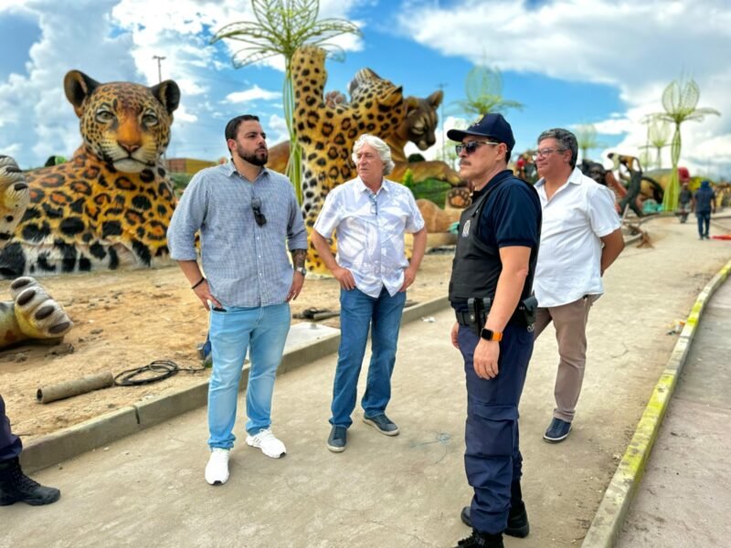 Visita técnica no parque dos Gigantes da Floresta (Foto: Maxwell Oliveira/ Implurb) Prefeitura alinha logística de segurança e faz visita técnica no parque Gigantes da Floresta
