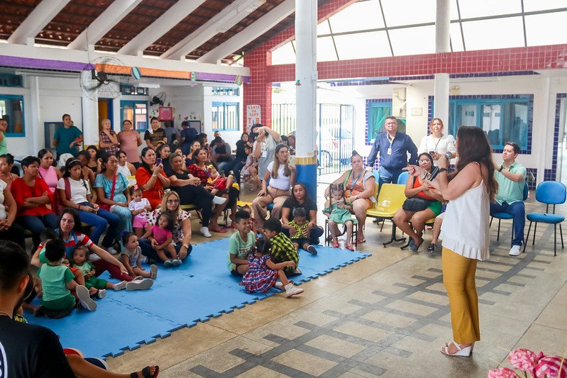 Inauguração Sala de Recursos de creche municipal Tude Moutinho (Foto: Ulisson Santos/Semed) Prefeitura inaugura sala de recurso em creche municipal na Zona Norte