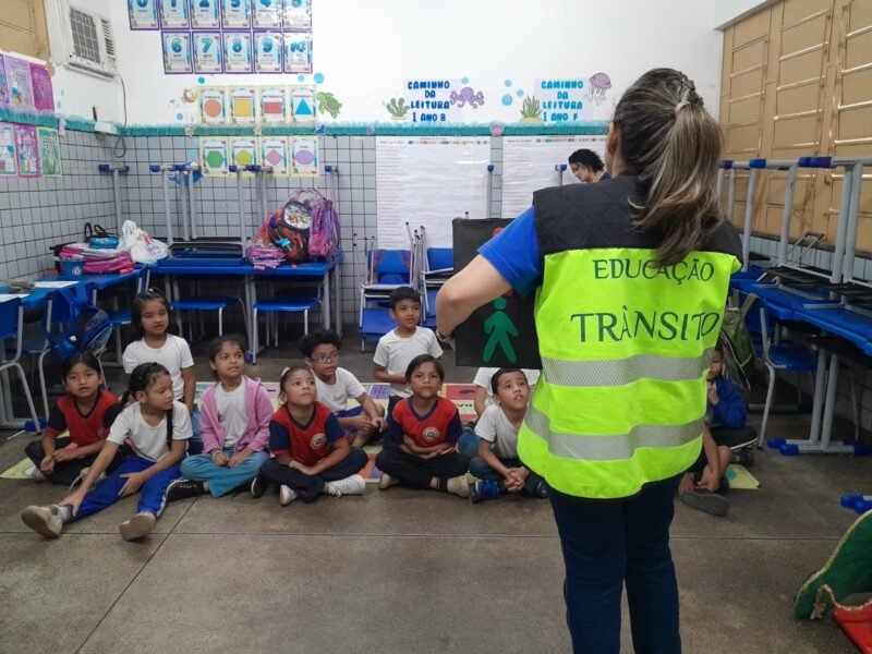 Ações de educação no trânsito (Foto: Divulgação/IMMU) Ações de educação de trânsito do IMMU alcançam mais de 130 mil pessoas na cidade