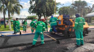 Governo do Amazonas retoma obra de pavimentação de ruas do sistema viário de Maraã