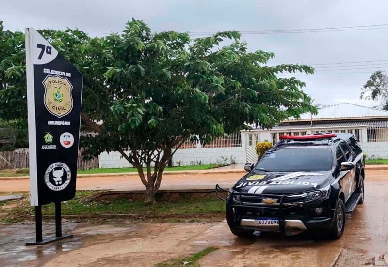 Delegacia Especializada de Polícia (DEP) de Eirunepé (Foto: Divulgação/PC-AM) Homem é preso por invadir casa da ex-companheira com facão em Eirunepé
