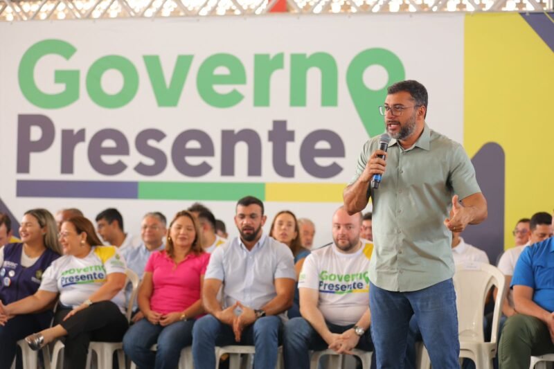 Wilson Lima, governador do Amazonas (Foto: Diego Peres/Secom) Wilson Lima realiza 8ª edição do Governo Presente no bairro Compensa