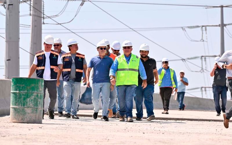 Obras do viaduto Rei Pelé, na Bola do Produtor, zona Leste (Foto: Divulgação) David Almeida imprime eficiência e celeridade nas obras de trânsito em Manaus
