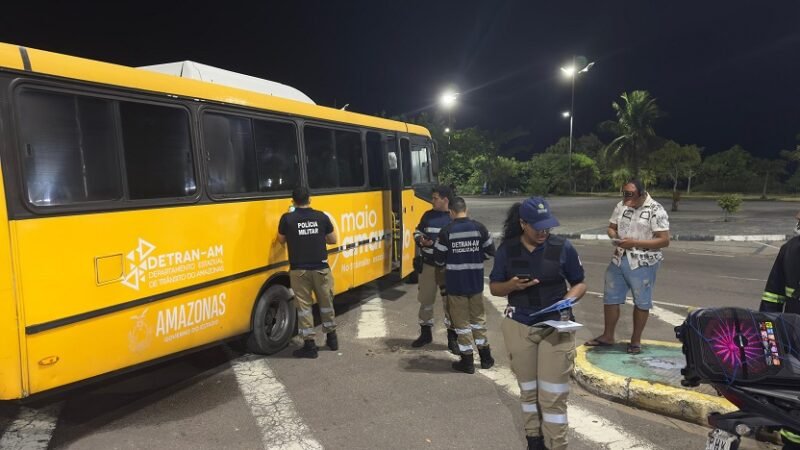 Fiscalização do Detran Amazonas autua mais de 280 veículos em três dias
