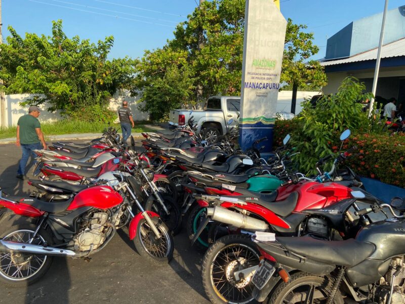 PC-AM recupera 25 motocicletas com sinais de adulteração