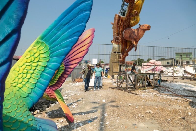 Prefeito David Almeida vistoria obras da segunda etapa do parque Gigantes da Floresta