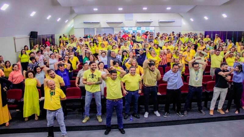 O evento reuniu mais de 300 servidores de setores do órgão (Foto: Divulgação) Prefeitura realiza palestra alusiva ao ‘Setembro Amarelo’
