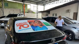 Adesivaço diário da campanha de David Almeida mobiliza apoiadores