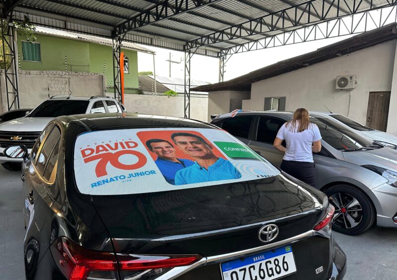 Adesivaço diário da campanha de David Almeida mobiliza apoiadores