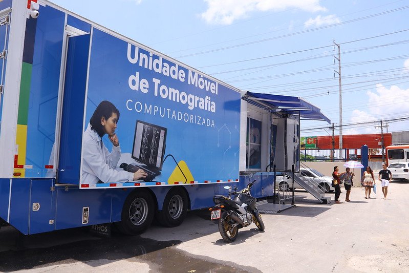 As unidades móveis vão disponibilizar 4,5 mil exames de imagens (Foto: Evandro Seixas/SES) Carretas da Saúde e Tomógrafo Móvel levam atendimentos na zona norte de Manaus