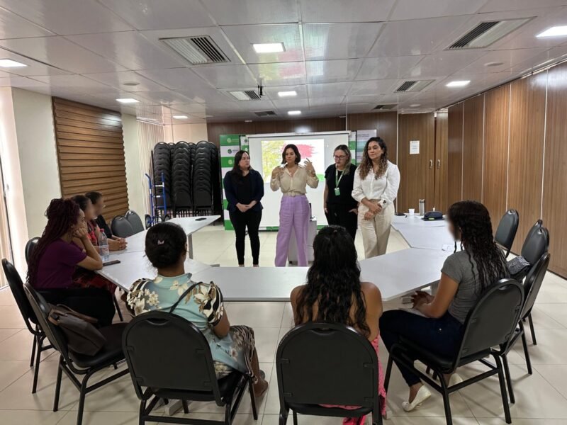 O lançamento ocorreu realizada na sede da DPE-AM (Foto: Márcio Silva/DPE-AM) ‘Foi por um Triz’: Defensoria cria projeto de acolhimento a sobreviventes de tentativas de feminicídio