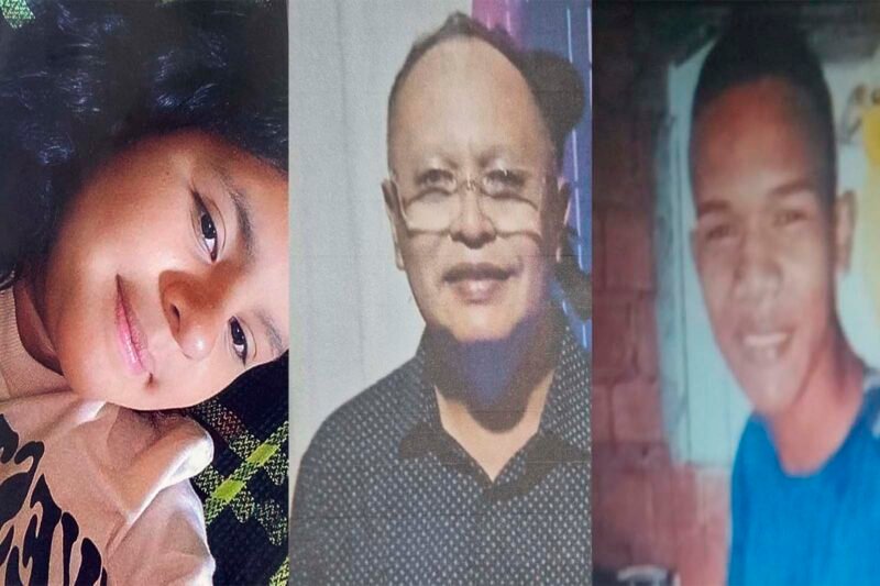 As três pessoas desapareceram em locais e horários distintos de Manaus (Foto: Divulgação/PC-AM) Polícia Civil divulga as imagens de três pessoas desaparecidas em Manaus