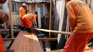 Prefeitura constrói ponte para trafegabilidade em segurança dos moradores do São Jorge