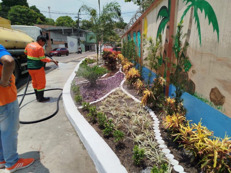 Prefeitura elimina lixeira viciada e transforma em área verde no bairro Adrianópolis