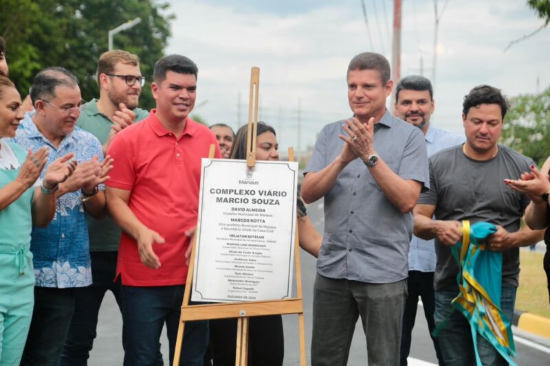 Prefeitura inaugura viaduto Márcio Souza no aniversário de Manaus