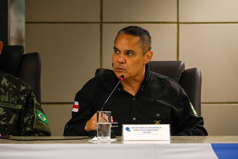Secretário de Segurança Pública, coronel Vinícius Almeida (Foto: Mauro Neto/Secom) Primeiro turno das eleições municipais no Amazonas ocorre sem grandes ocorrências